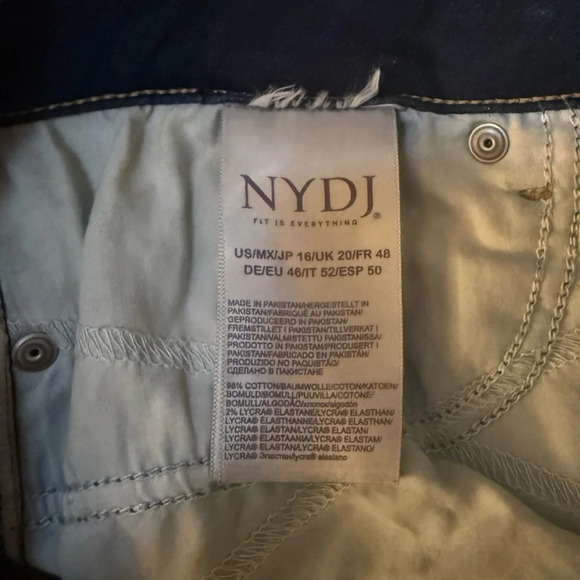 NYDJ Marilyn Straight Jeans Size 16 - Picture 6 of 10